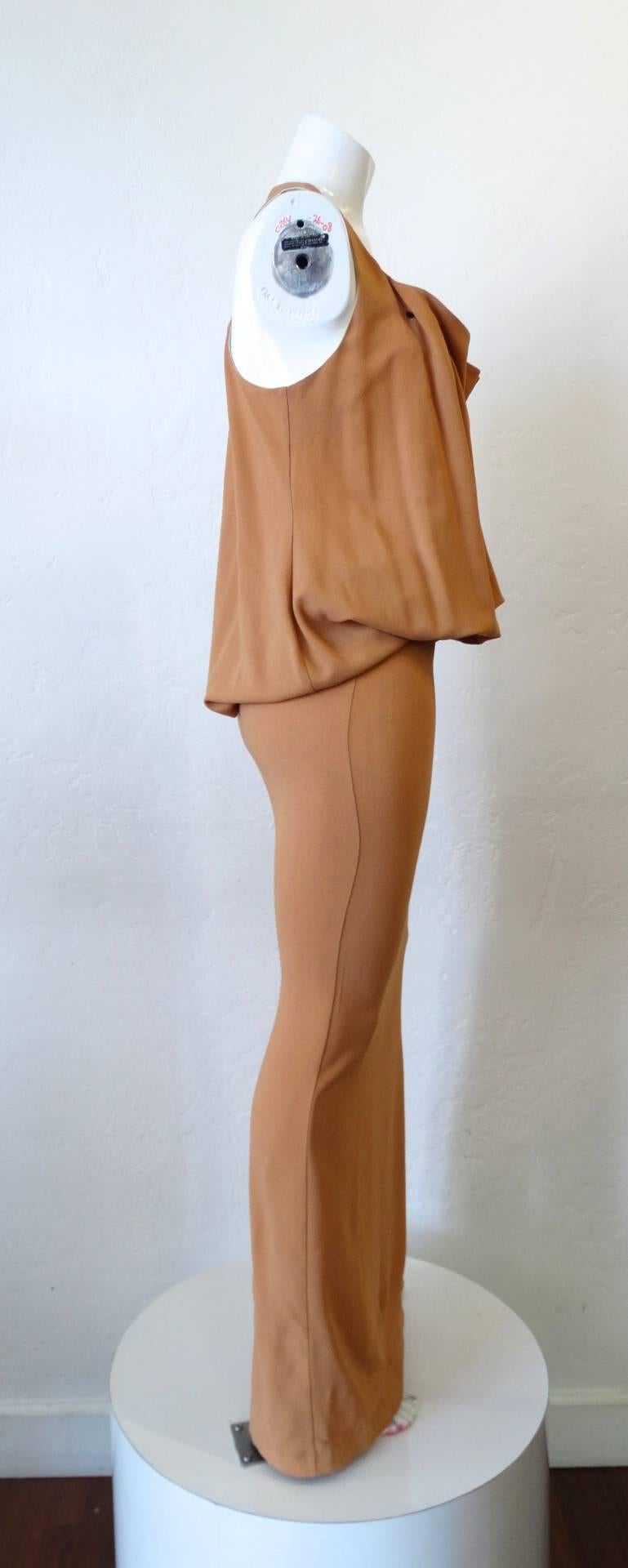Women's 1990s Jean Paul Gaultier Femme Gathered Maxi Dress For Sale