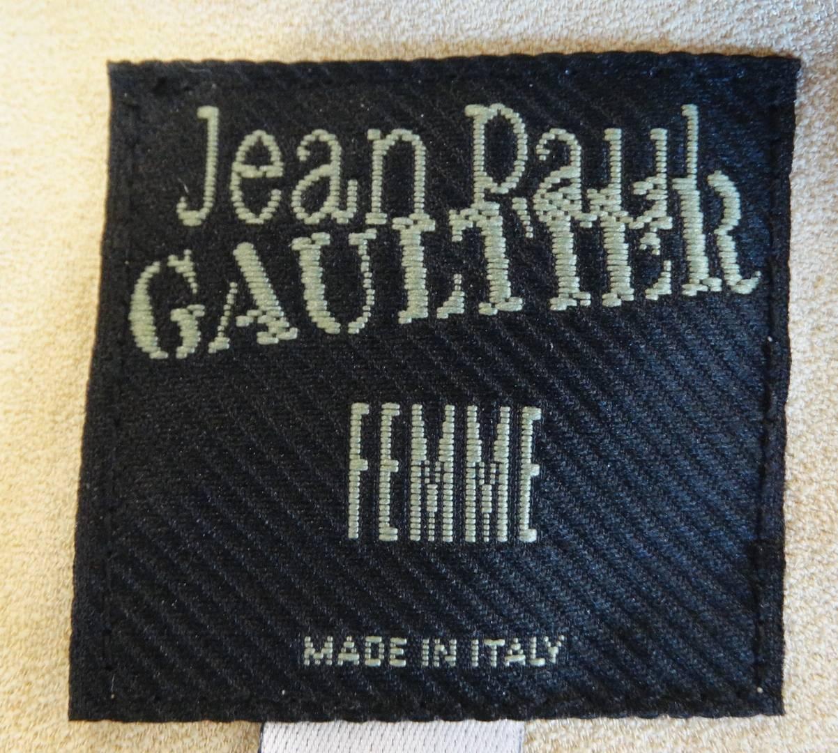 1990s Jean Paul Gaultier Femme Gathered Maxi Dress For Sale 2
