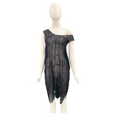 Vintage 1990s Jean Paul Gaultier Flapper Style Sheer Dress