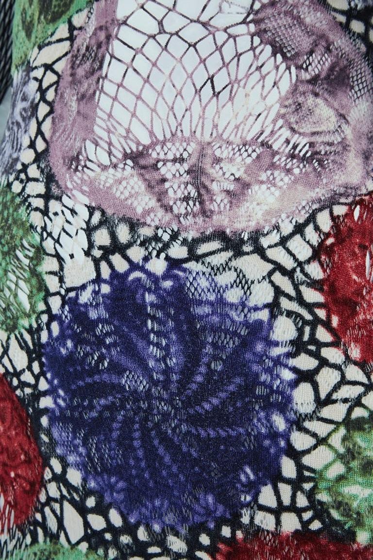 Robe de pêcheur à fleurs Jean Paul Gaultier des années 1990 Pour femmes en vente