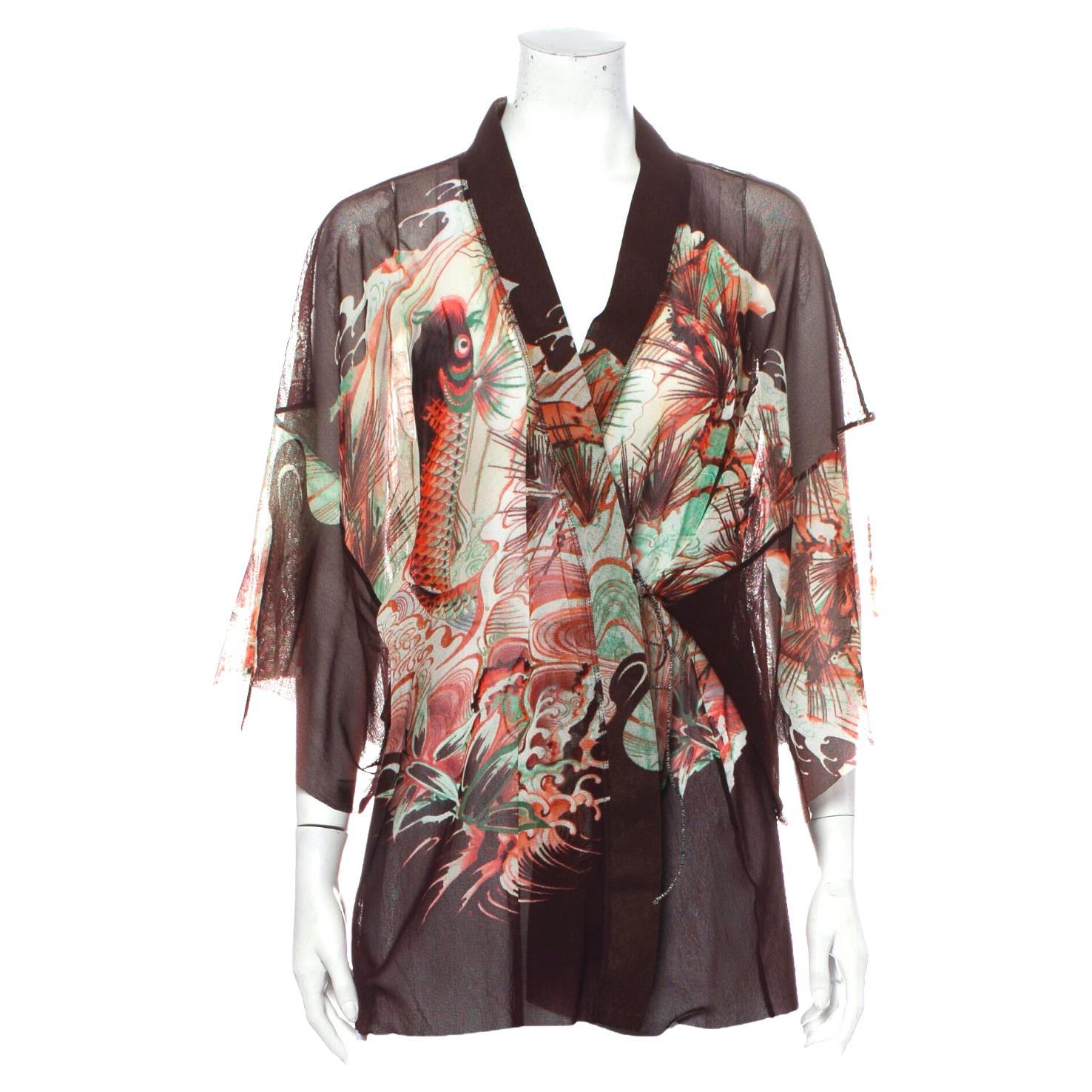 jean paul gaultier mesh top mens