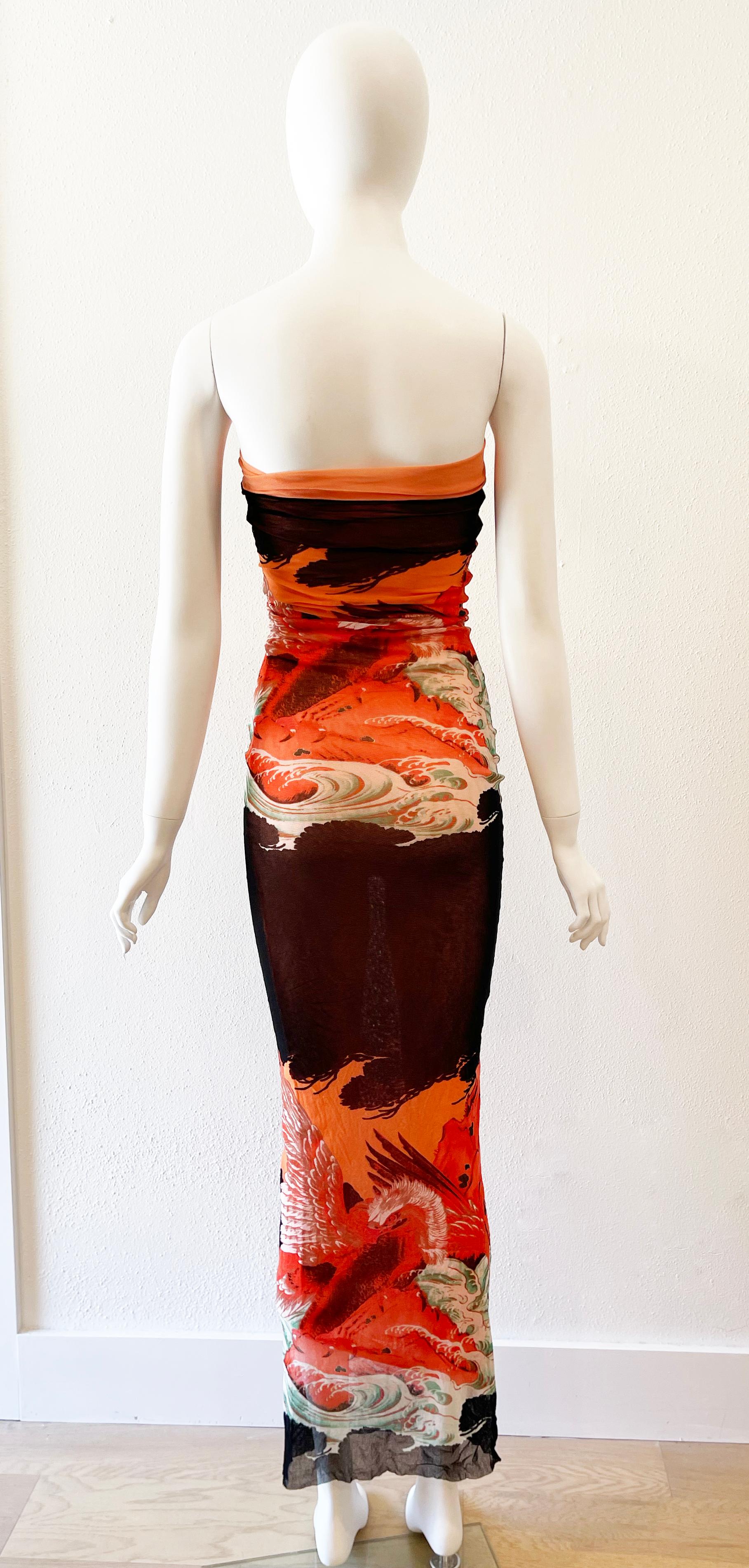 1990s Jean Paul Gaultier Mesh Tube Dress In Excellent Condition In Austin, TX