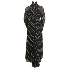 1990's JEAN PAUL GAULTIER semi sheer Chinoiserie wrap dress with woven motif