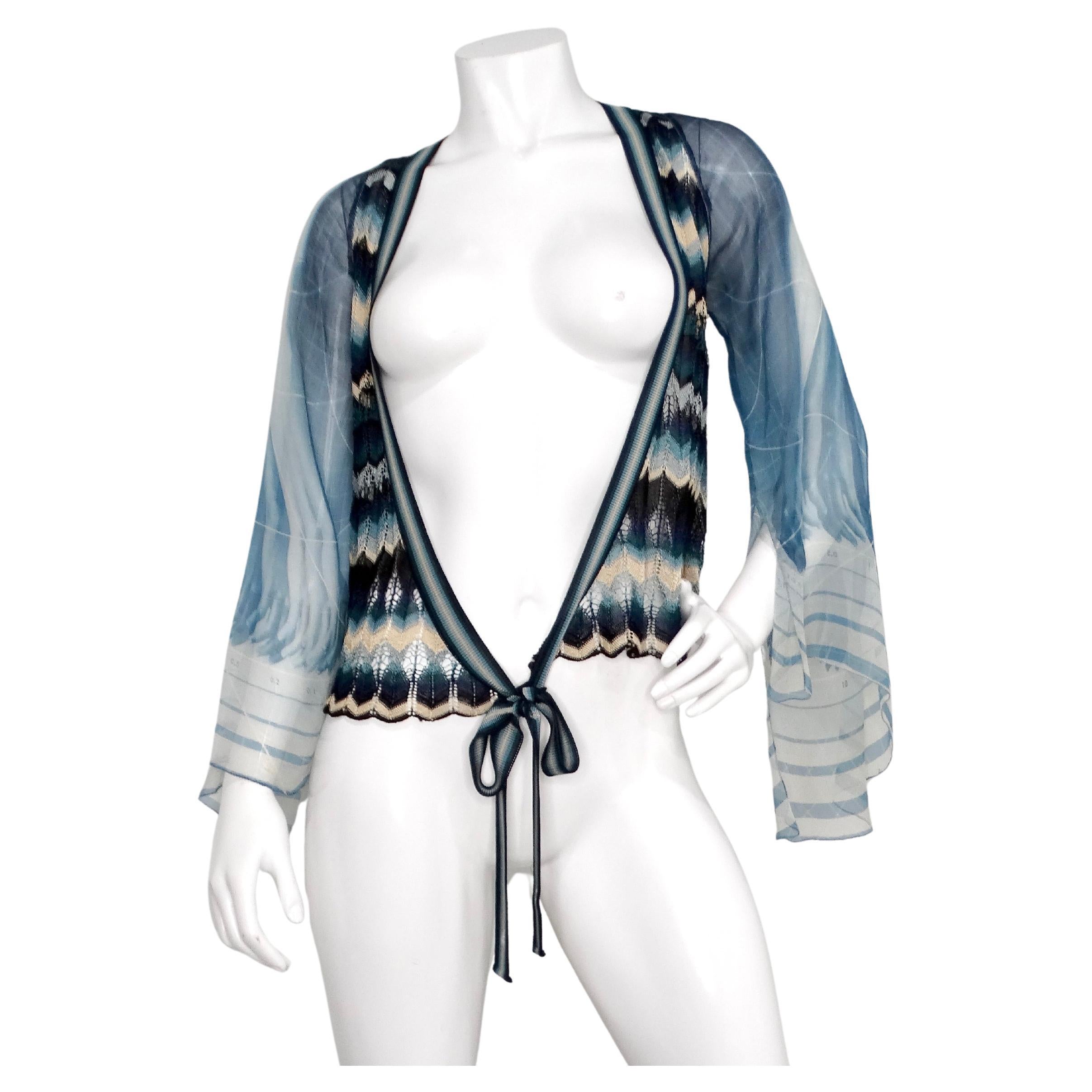 Cárdigan de punto Kimono envolvente Jean Paul Gaultier, años 90