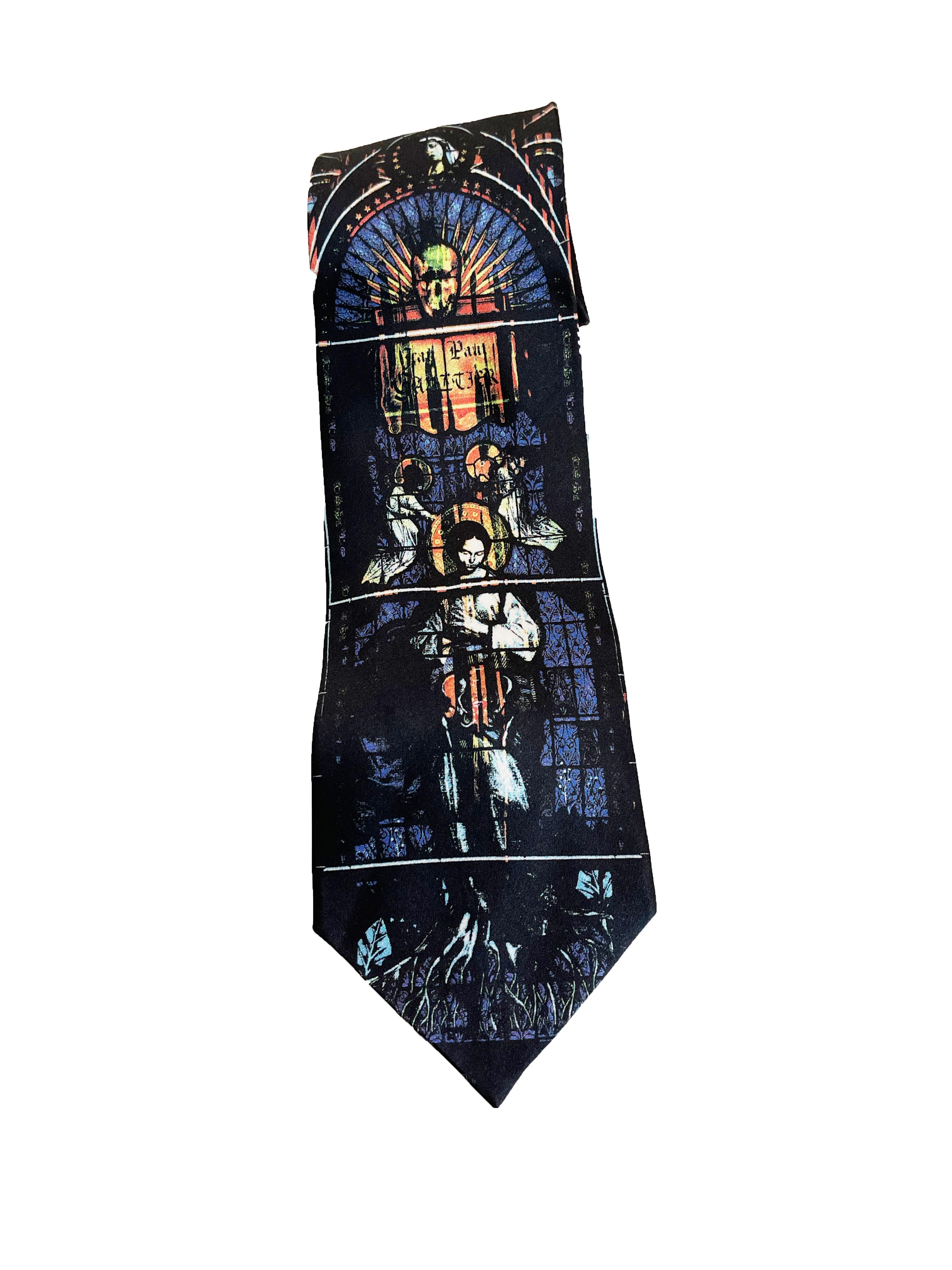 1990s Jean Paul Gaultier Stained Glass Tie
Condition: Excellent

