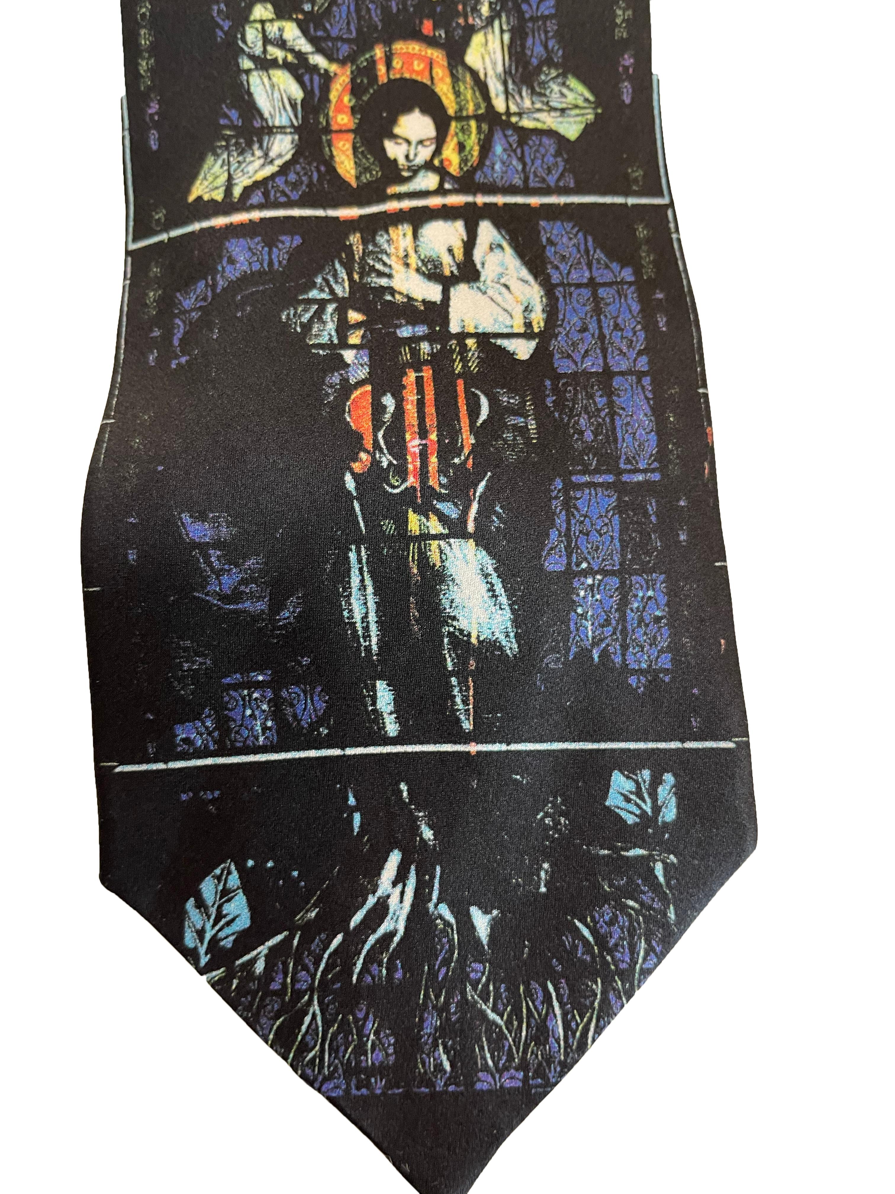 Noir Cravate Jean Paul Gaultier en verre teinté (années 1990)