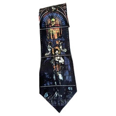 Cravate Jean Paul Gaultier en verre teinté (années 1990)