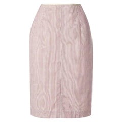 1990s Jean Paul Gaultier Straight Striped Skirt
