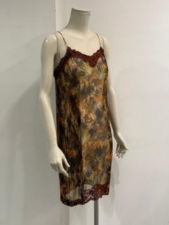 1990s Jean Paul Gaultier tropical mesh lace-trim dress