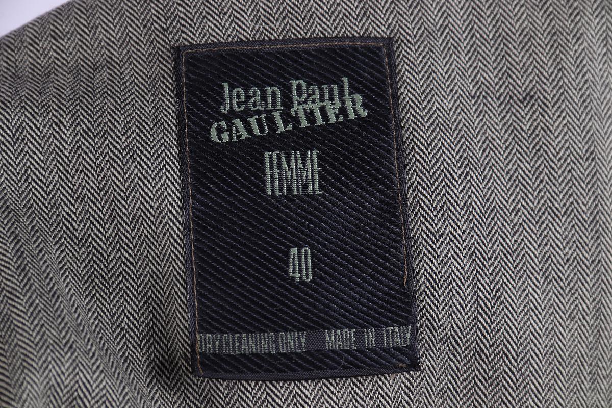 1990er Jean Paul Gaultier Weste Dickey (Grau) im Angebot
