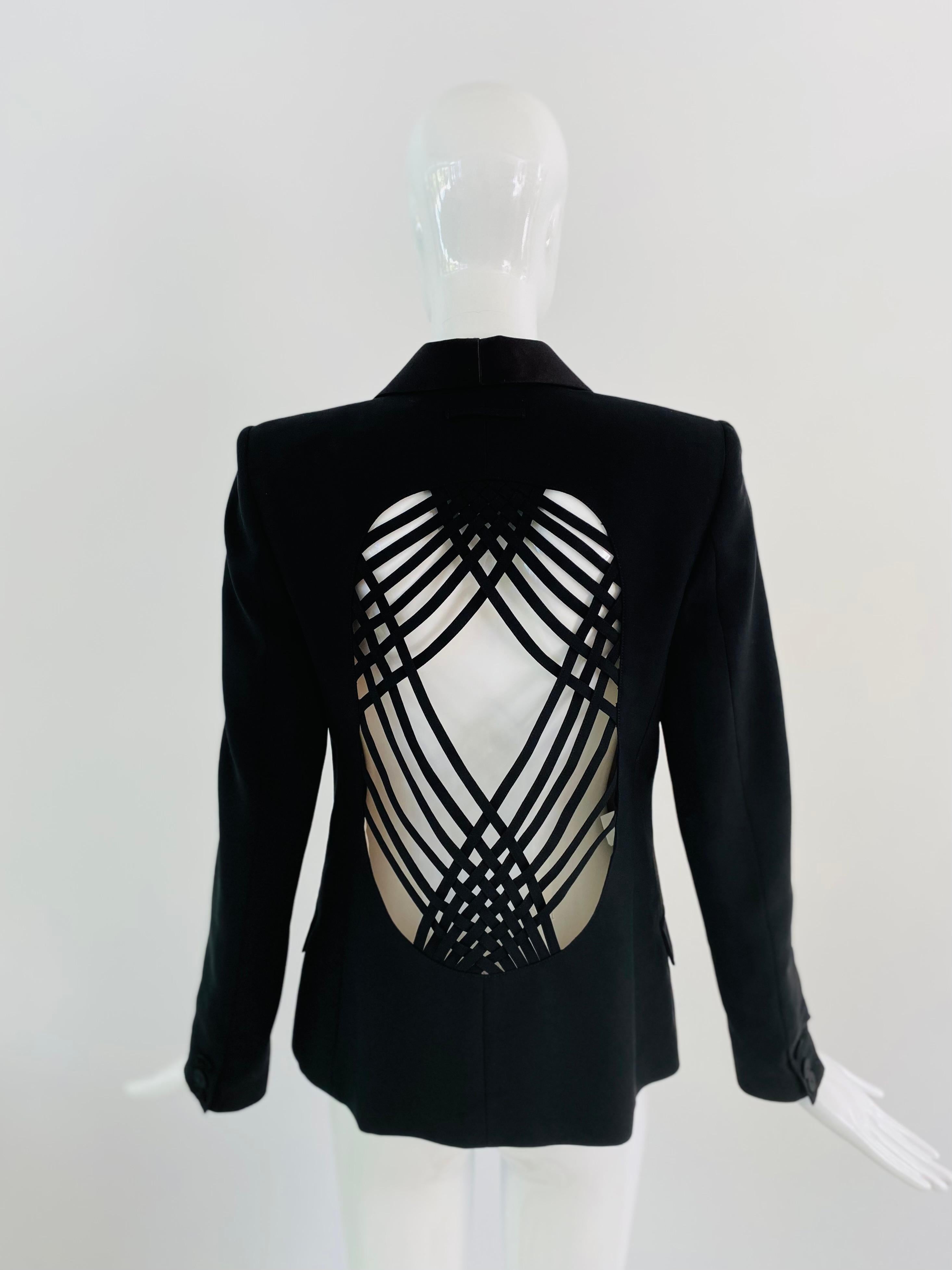 Women's 1990s Jean Paul Gaultier Web Tuxedo Suit