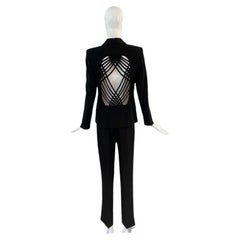 1990s Jean Paul Gaultier Web Tuxedo Suit