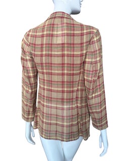 1990s Jil Sander Linen Blazer and Vest Set