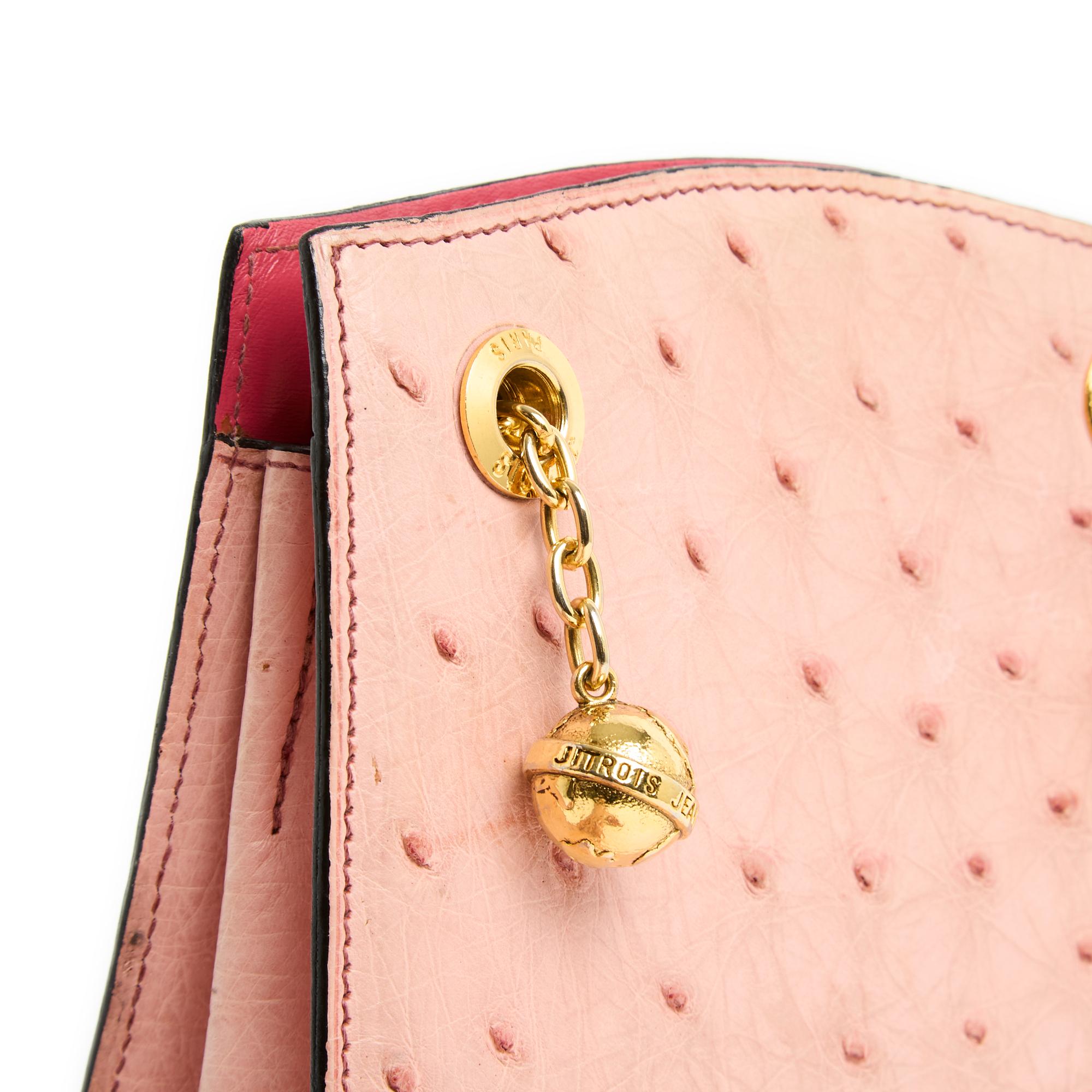 1990s Jitrois Mini pink precious bag For Sale 1