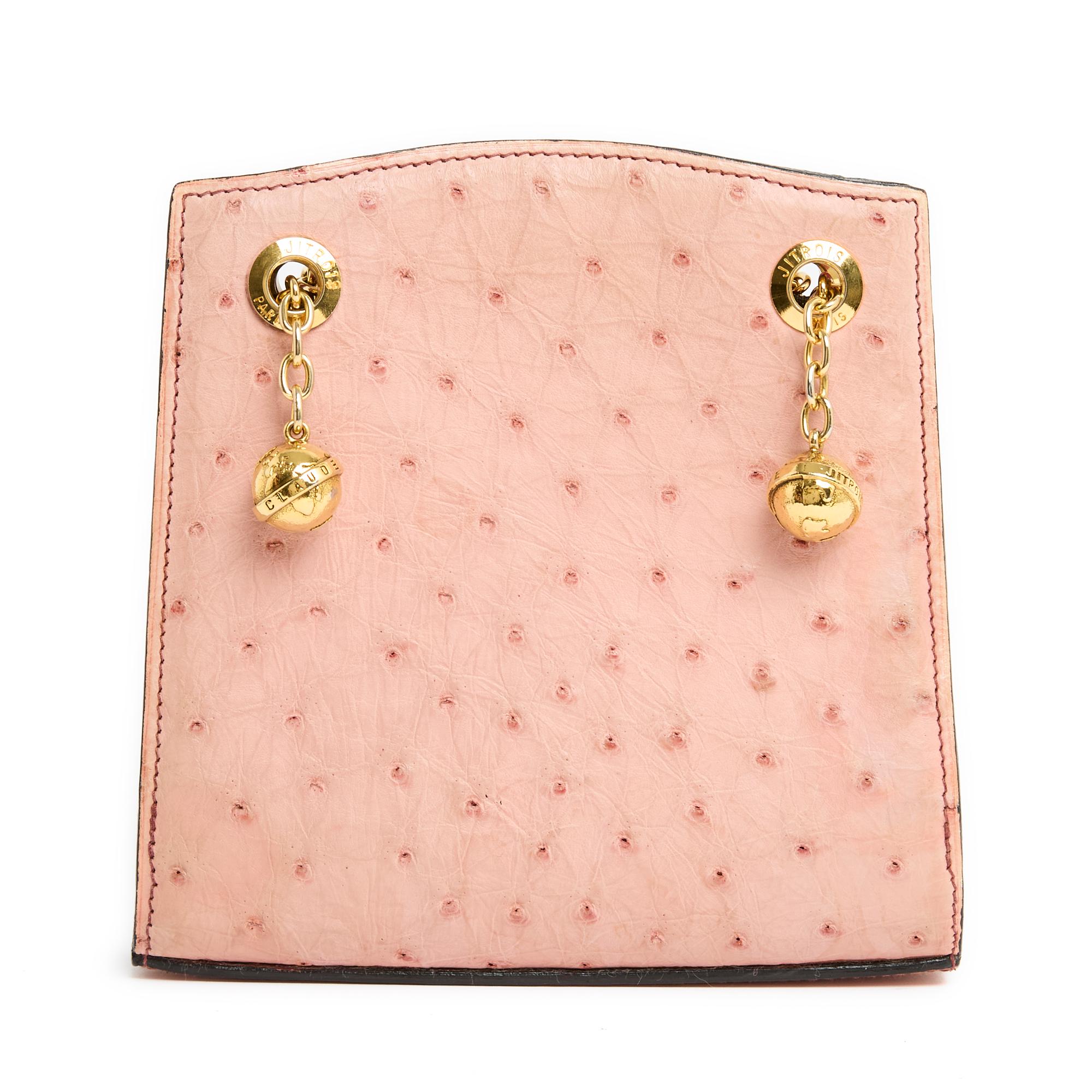 1990s Jitrois Mini pink precious bag For Sale 2