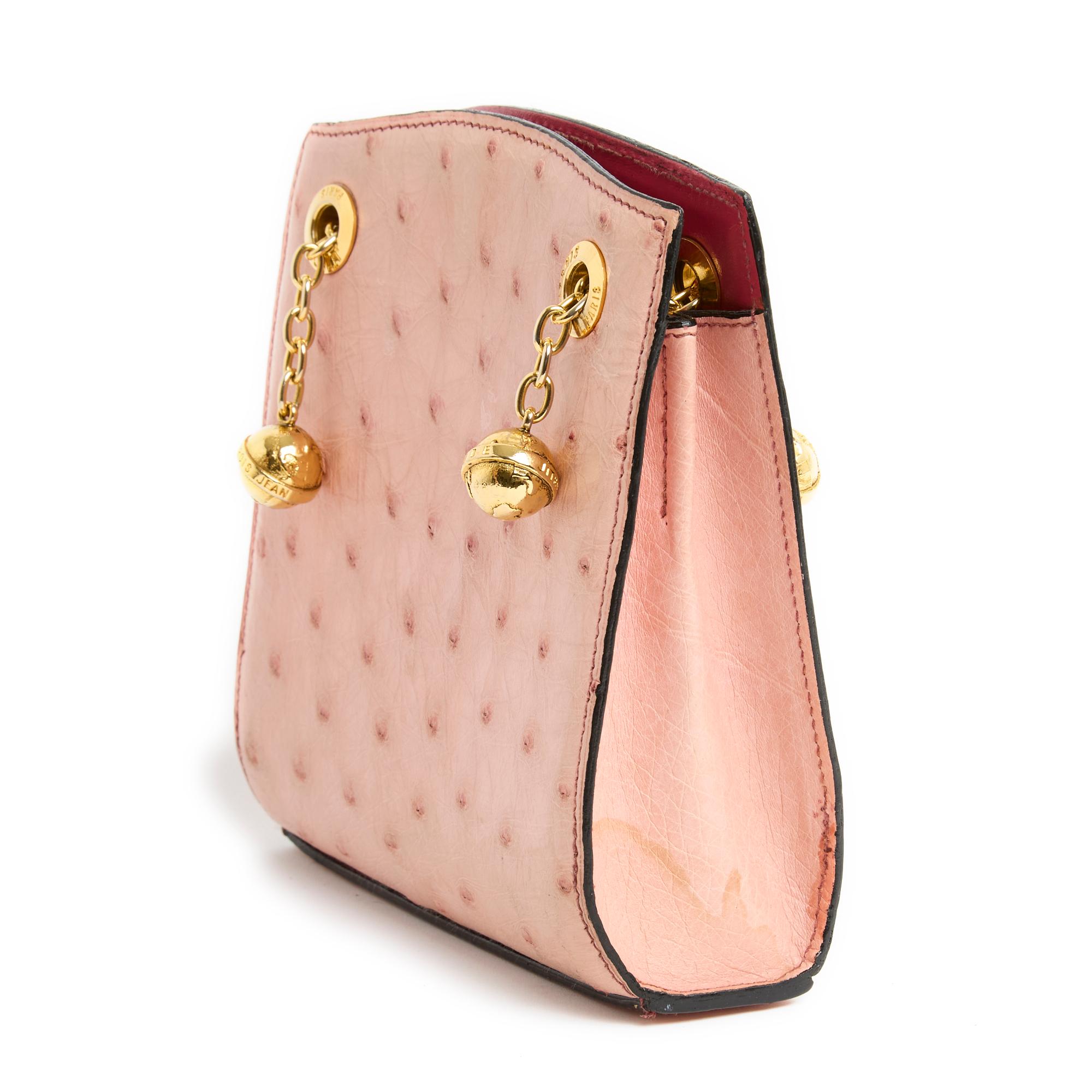 1990s Jitrois Mini pink precious bag For Sale 3