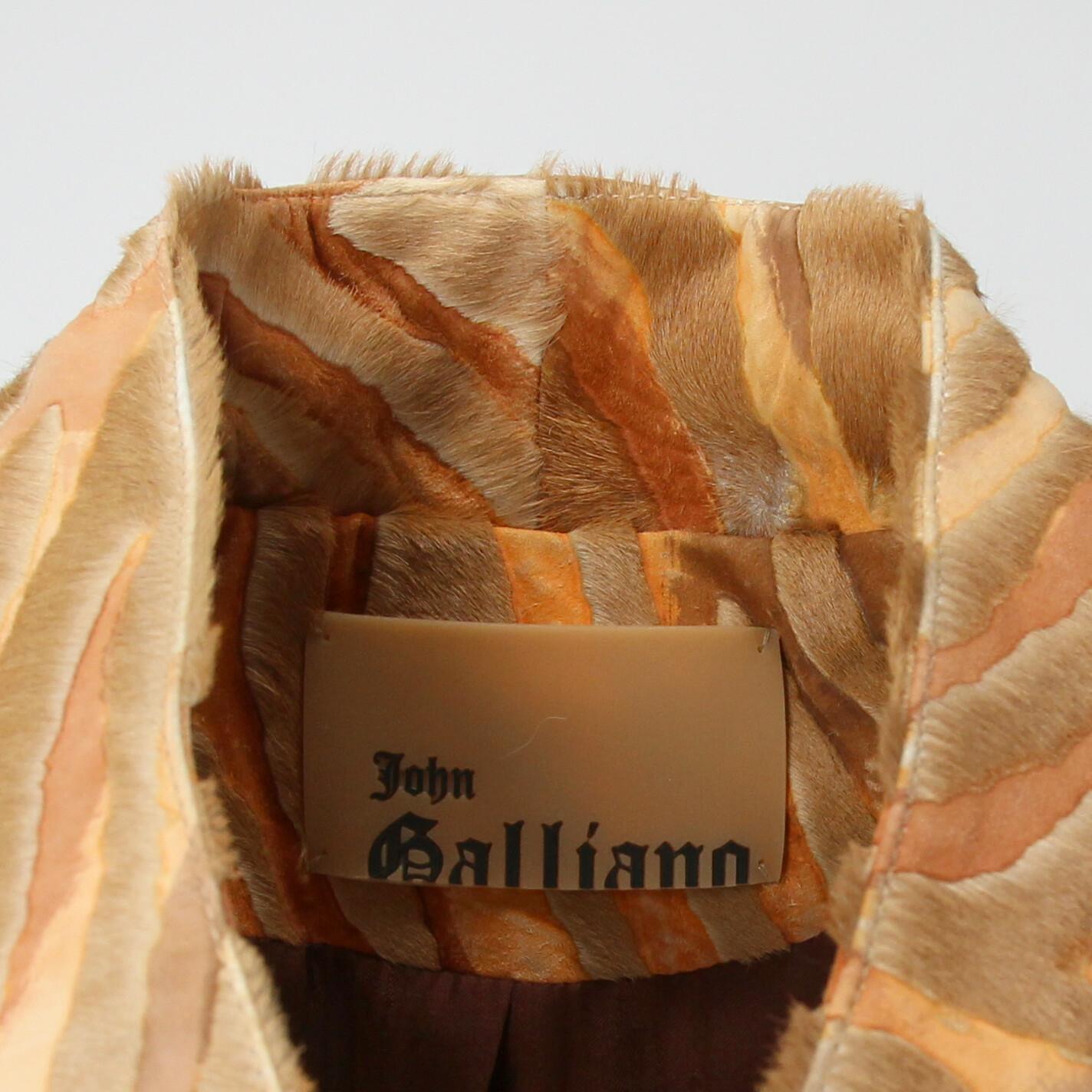 1990s John Galliano Calf Hair Overcoat 4