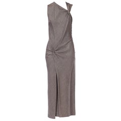 1990s John Galliano Wool Maxi Dress