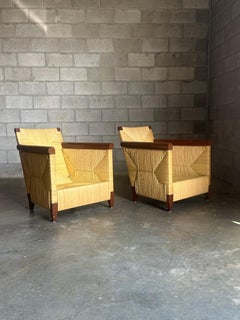 1990s John Hutton for Donghia Merbau Lounge Chairs