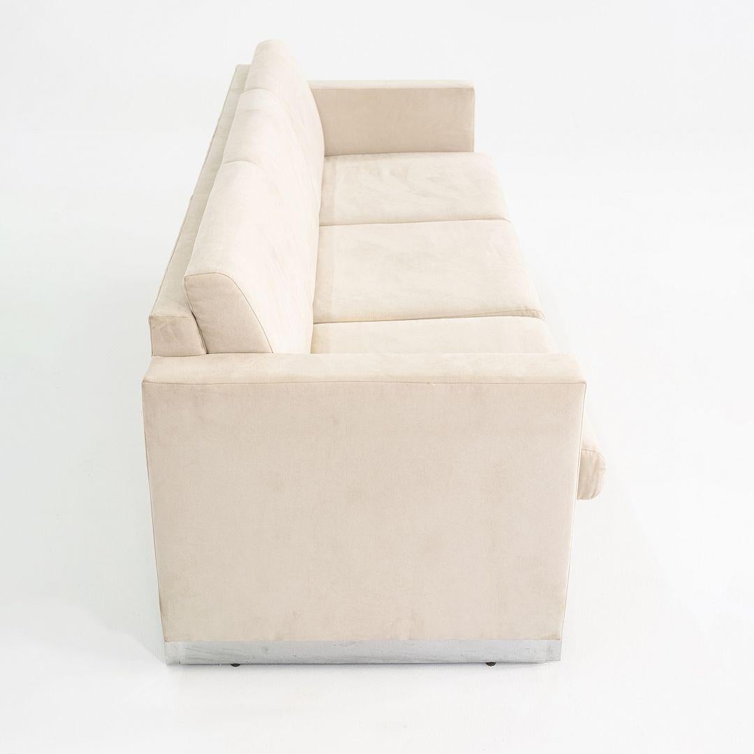 Aluminum 1990s John Nelson for Tuohy Furniture Three Seat Tuxedo Sofa 83