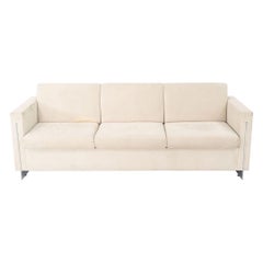 1990s John Nelson for Tuohy Furniture Three Seat Tuxedo Sofa 83"