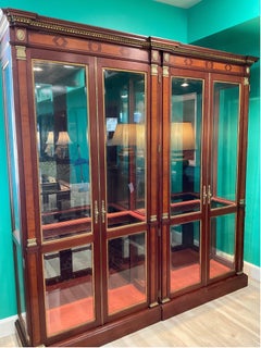 1990s John Widdicomb Neoclassical Double China Cabinet No 5588