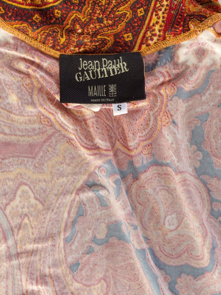 Veste Zippée Velours Jean Paul Gaultier Espresso - Taille 6 (F36/I40) - Occasion Excellent état - Fabriqué En Italie