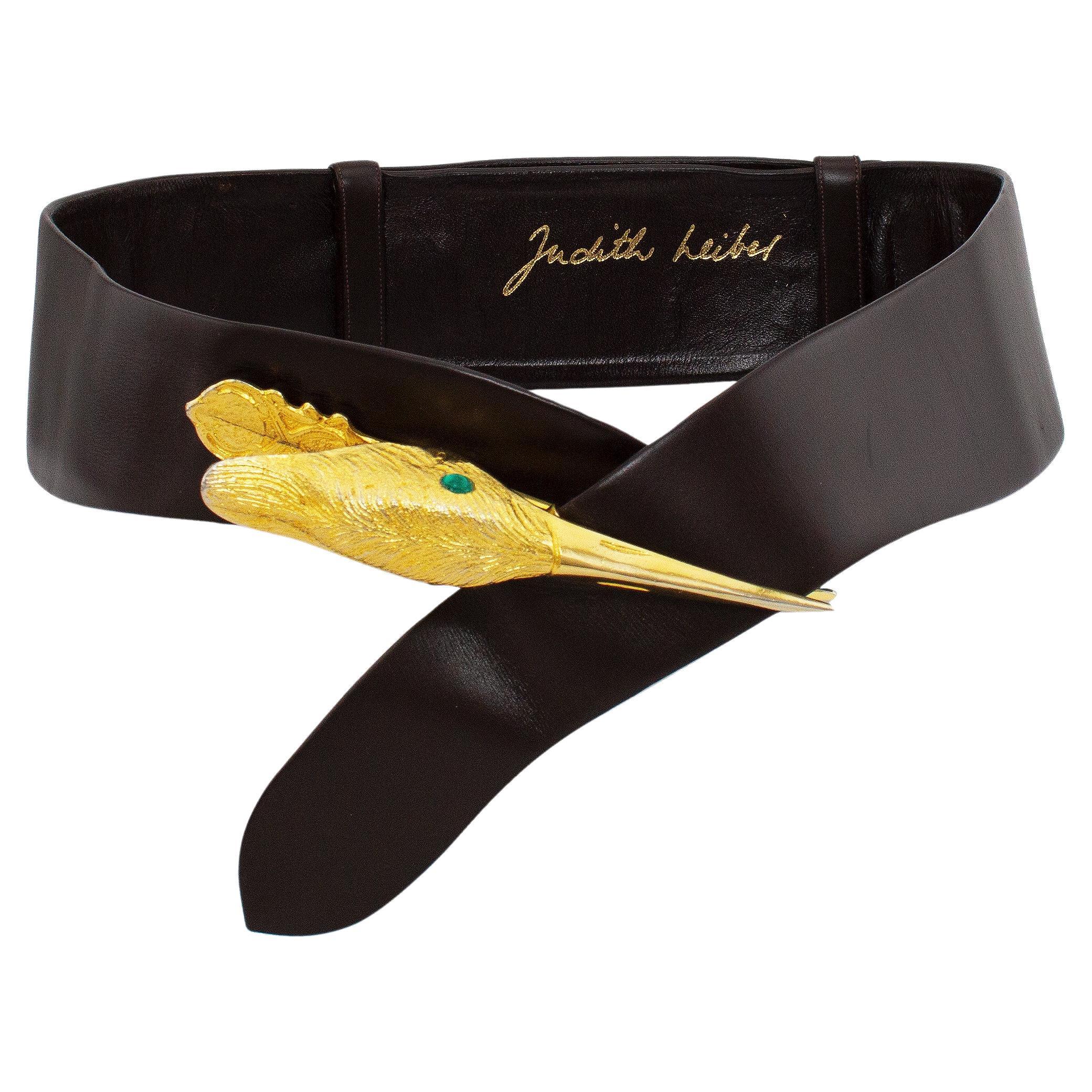 1990s Judith Leiber Bird Head Belt