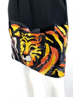 1990s Jungle Pictorial Beaded Skirt