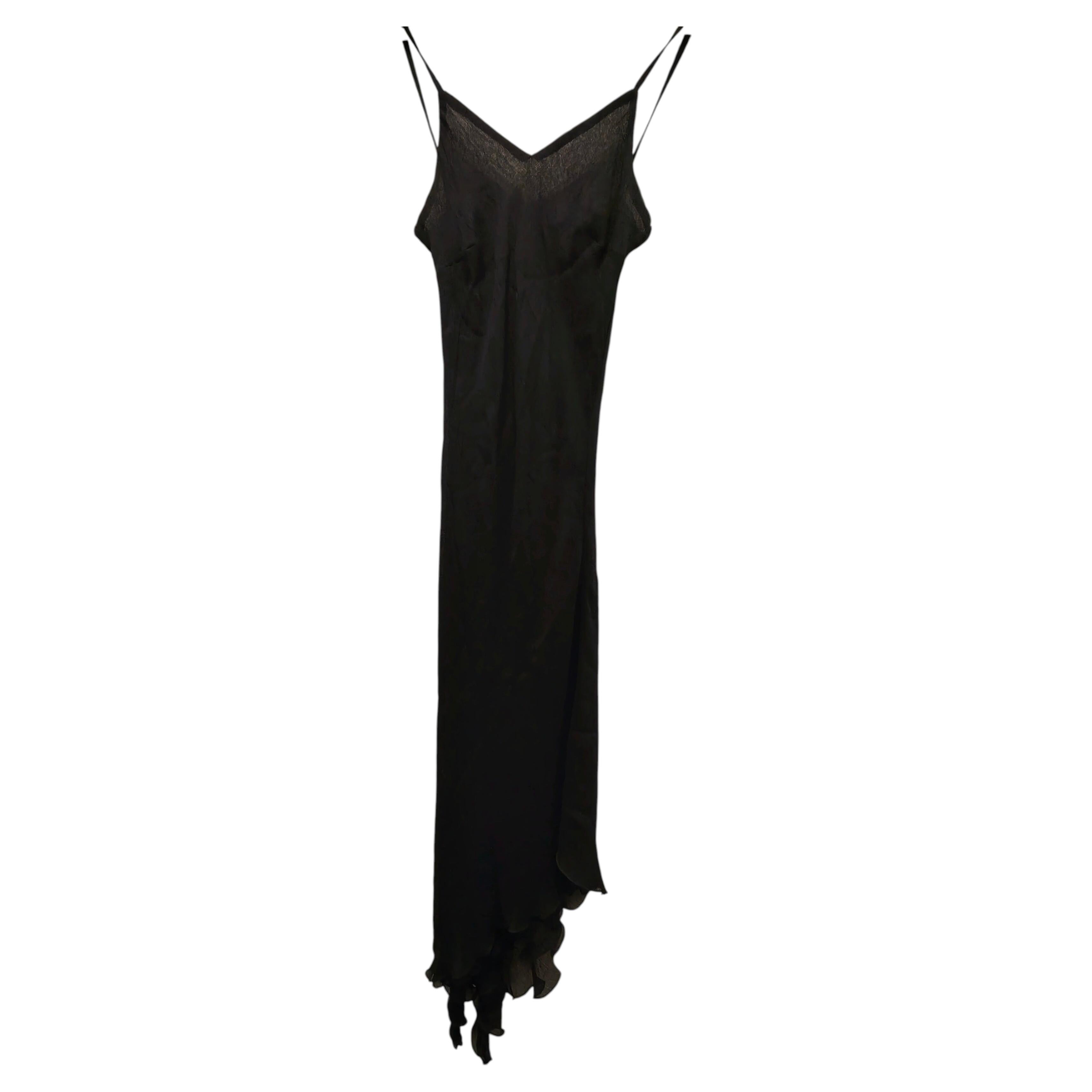 Just Cavalli 1990s Vintage Black Long Dress Size S by Roberto Cavalli