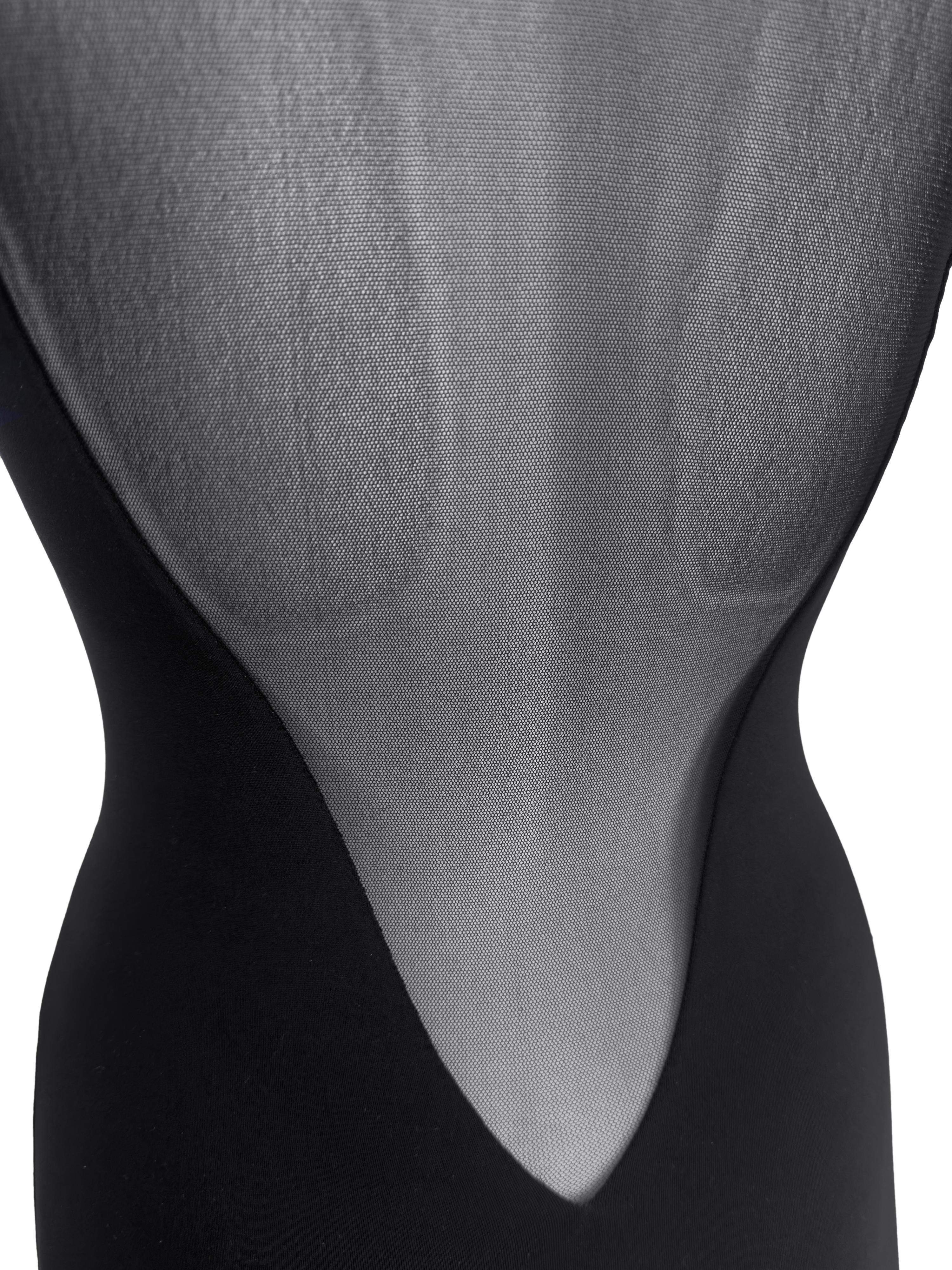 1990s Karl Lagerfeld Black Body Con Mermaid Gown For Sale 2