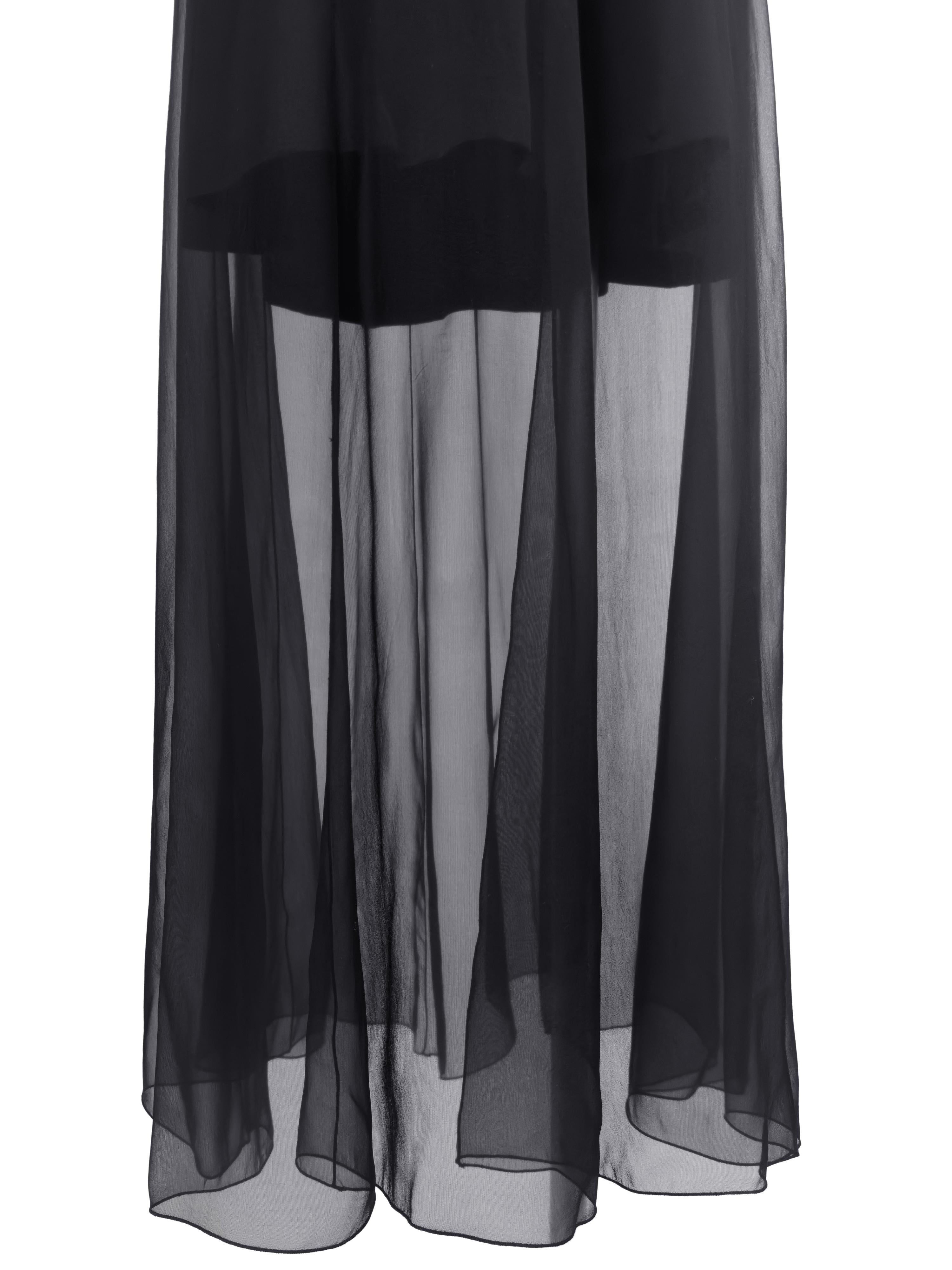 1990s Karl Lagerfeld Black Double Breasted Vest And Skirt Ensemble For Sale 1