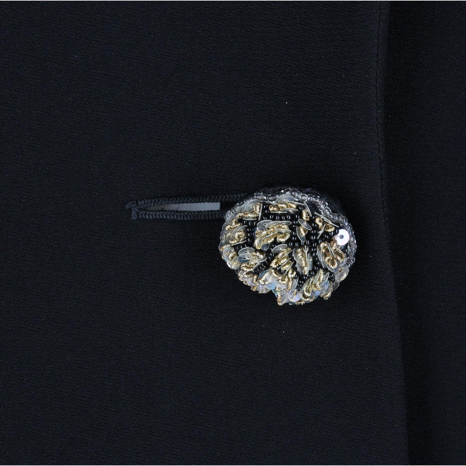 1990s Karl Lagerfeld Black Embellished Jacket 1