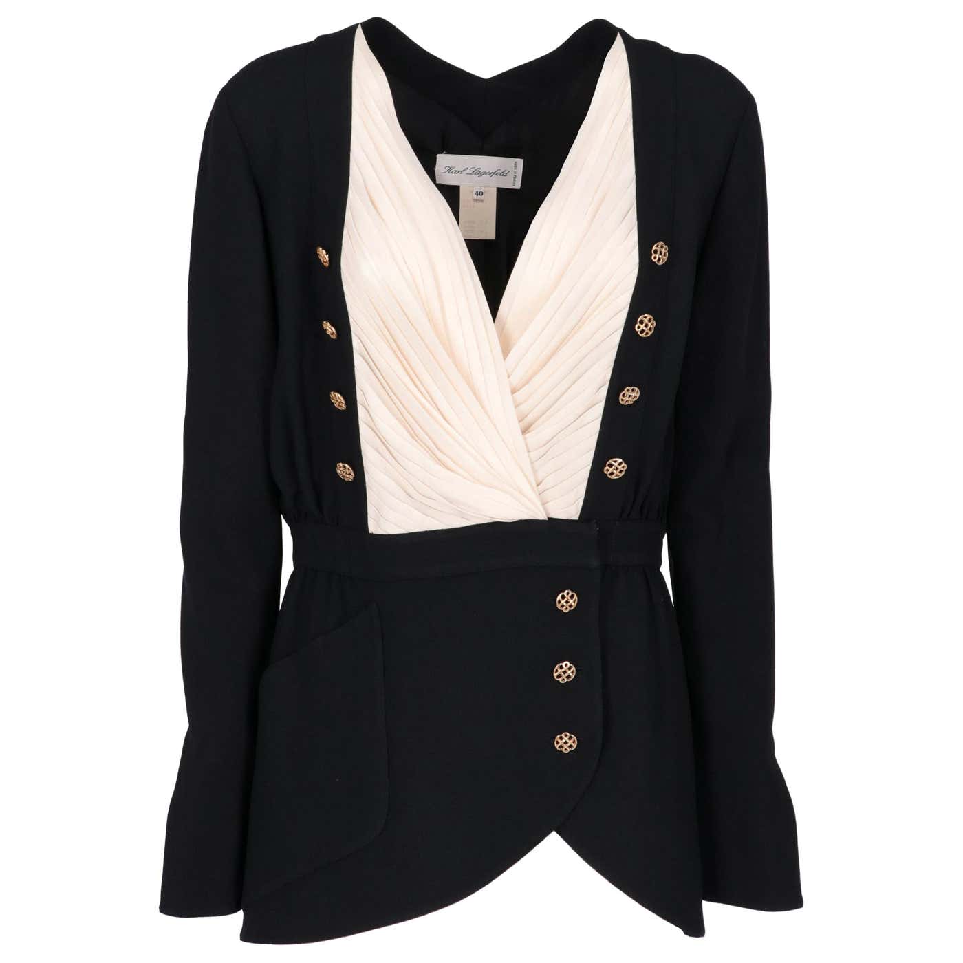 1990s Karl Lagerfeld Double-Breasted Blazer For Sale at 1stDibs | karl ...