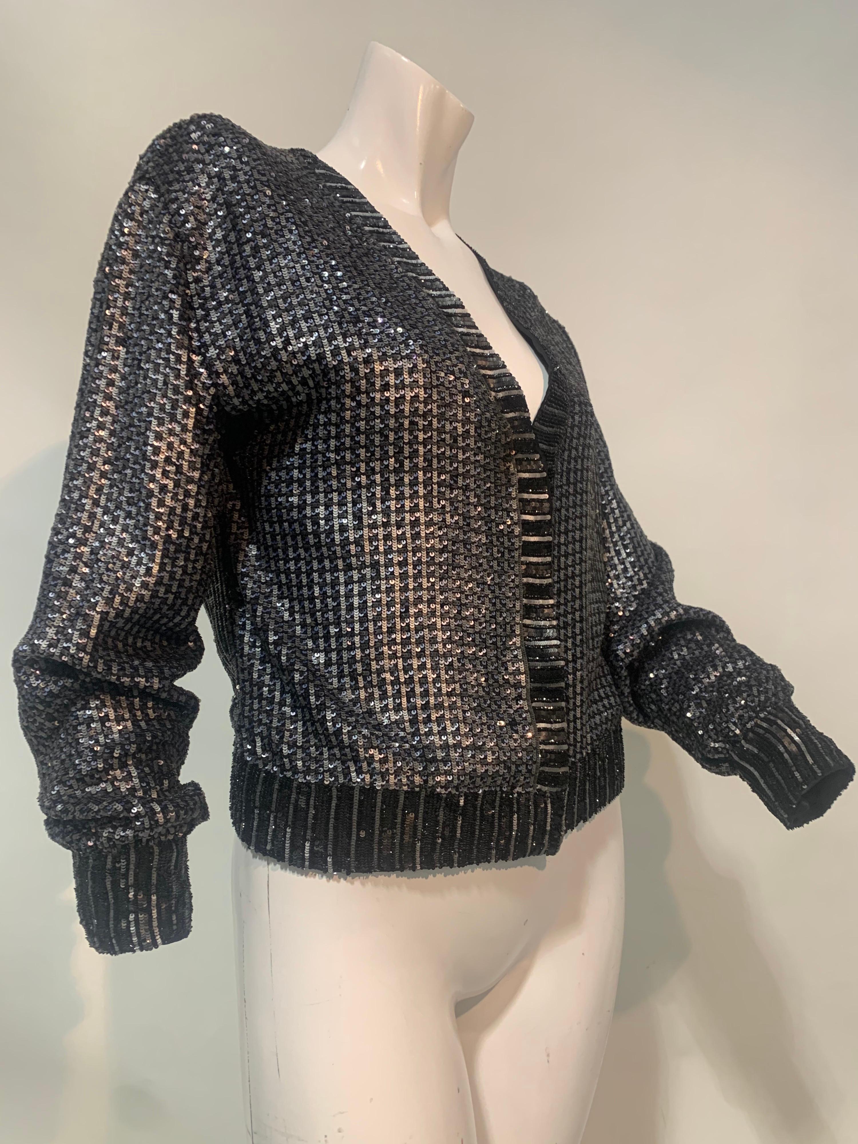 h&m sequin cardigan with bows