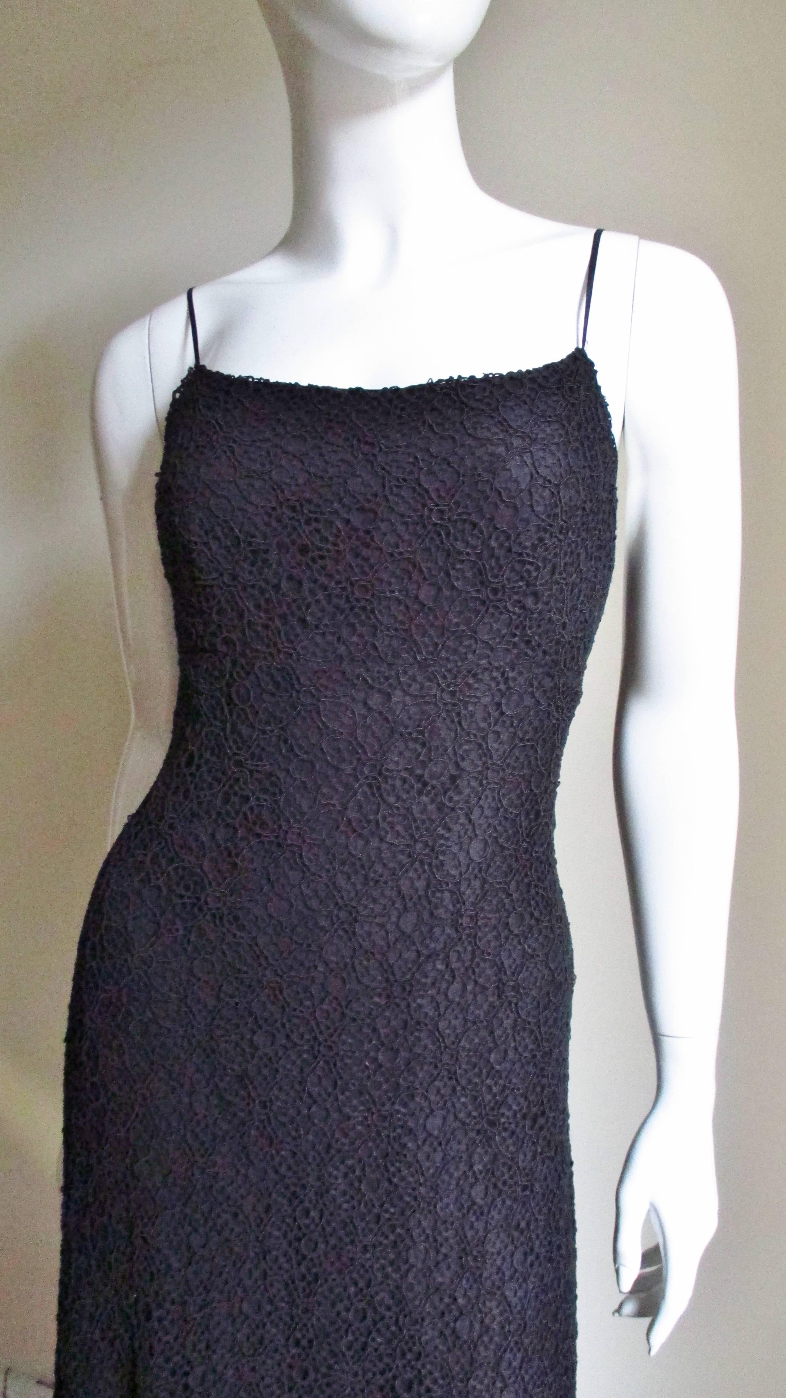 karl lagerfeld black lace dress