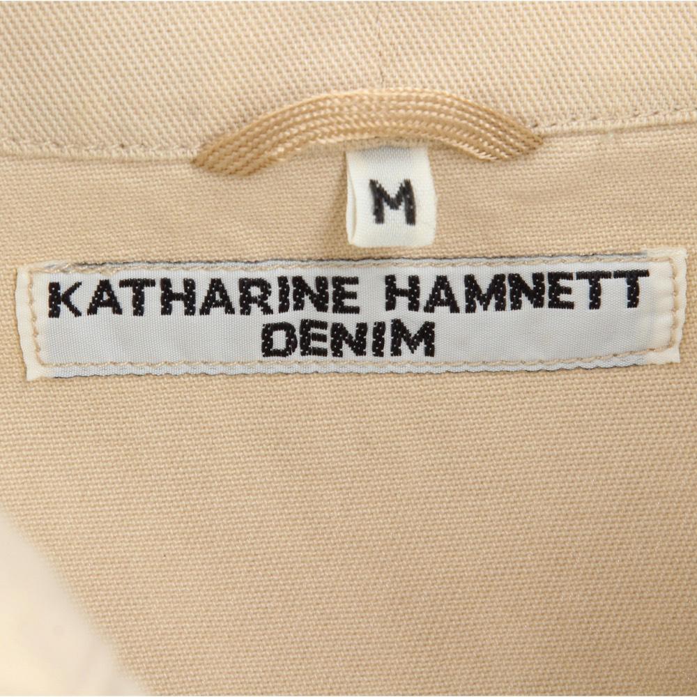1990s Katharine Hamnett Cotton Beige Jacket 1