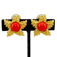 1990s Kenneth Jay Lane Starfish Earrings