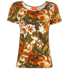 1990s Kenzo Jungle Floral Printed T-shirt