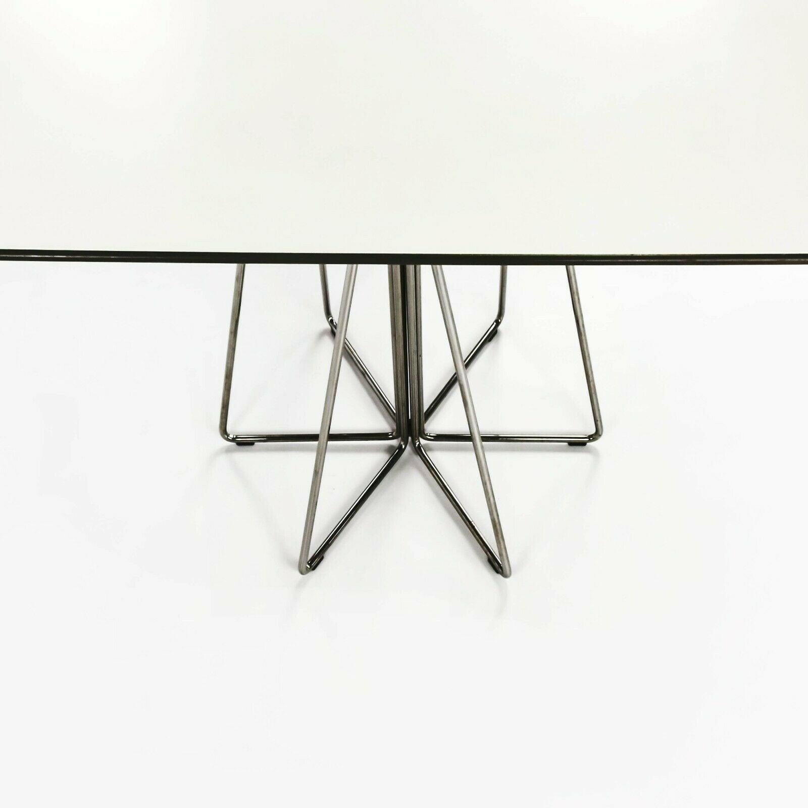 Table de salle à manger Knoll Paperclip des années 1990 par Lella et Massimo Vignelli avec plateau en stratifié en vente 2