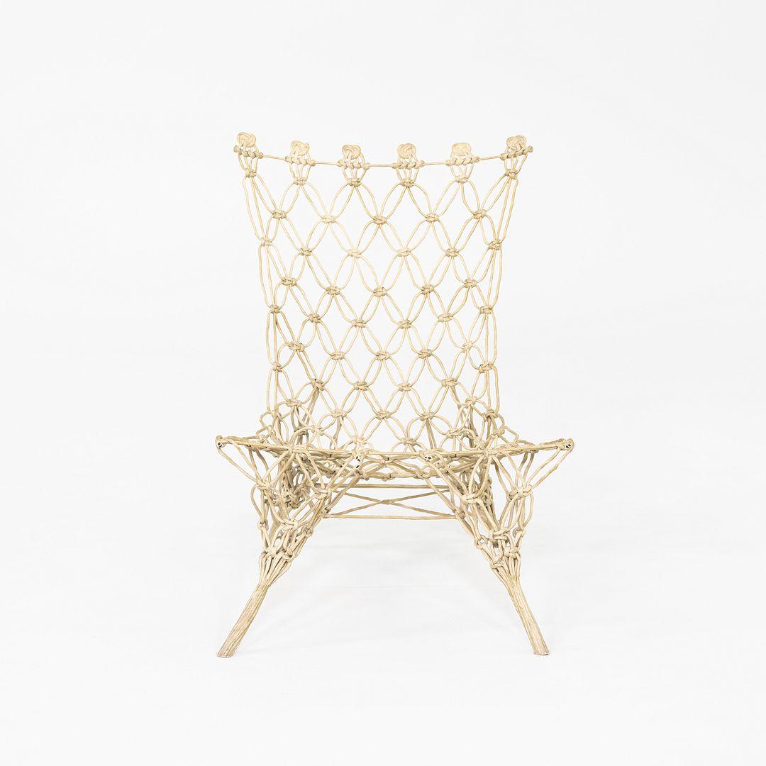 Chaise nouée des années 1990 par Marcel Wanders / Droog pour Cappellini en corde verte en vente 4