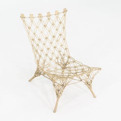 Silla anudada de los años 90 de Marcel Wanders / Droog para Cappellini en cuerda verde