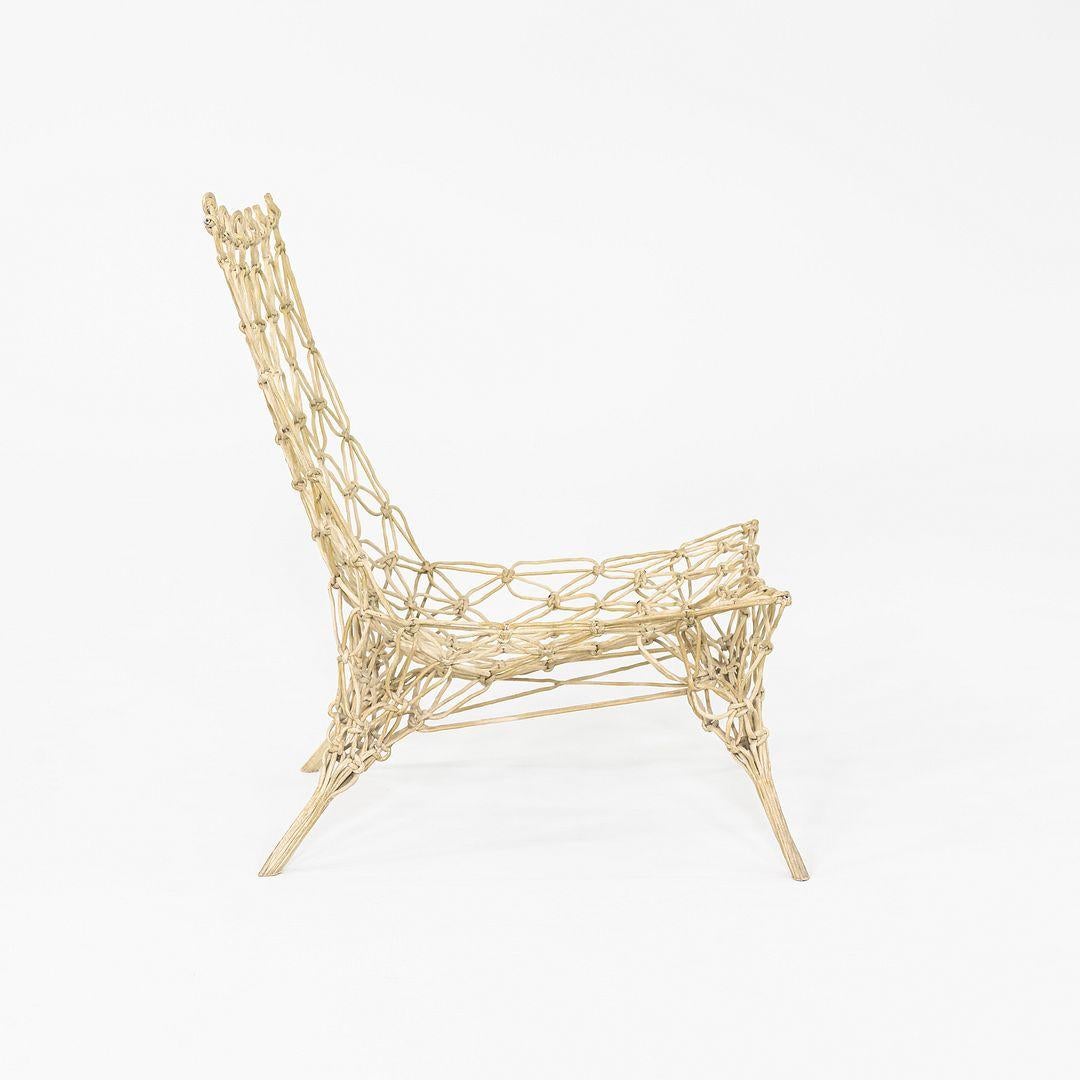 Moderne Chaise nouée des années 1990 par Marcel Wanders / Droog pour Cappellini en corde verte en vente