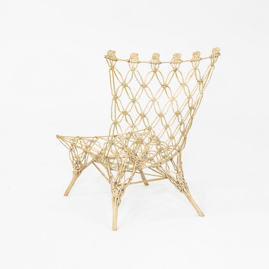 Chaise nouée des années 1990 par Marcel Wanders / Droog pour Cappellini en corde verte Bon état - En vente à Philadelphia, PA