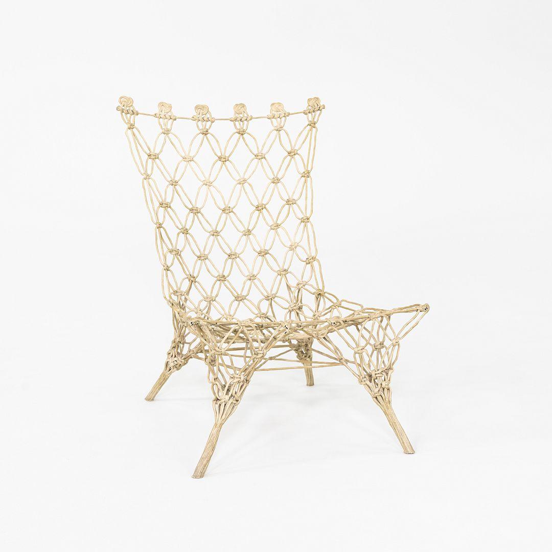 Fin du 20e siècle Chaise nouée des années 1990 par Marcel Wanders / Droog pour Cappellini en corde verte en vente