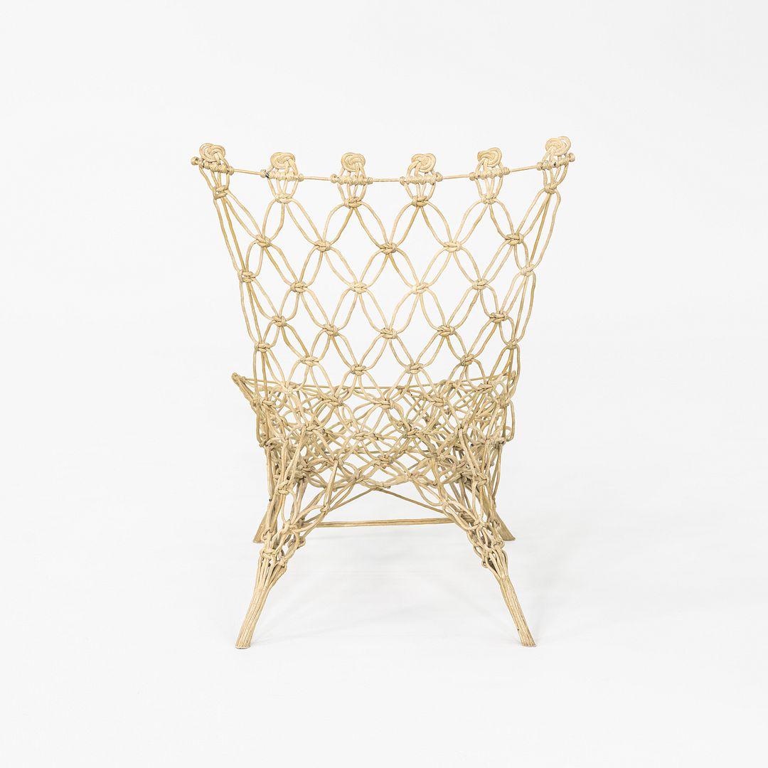 Résine époxy Chaise nouée des années 1990 par Marcel Wanders / Droog pour Cappellini en corde verte en vente