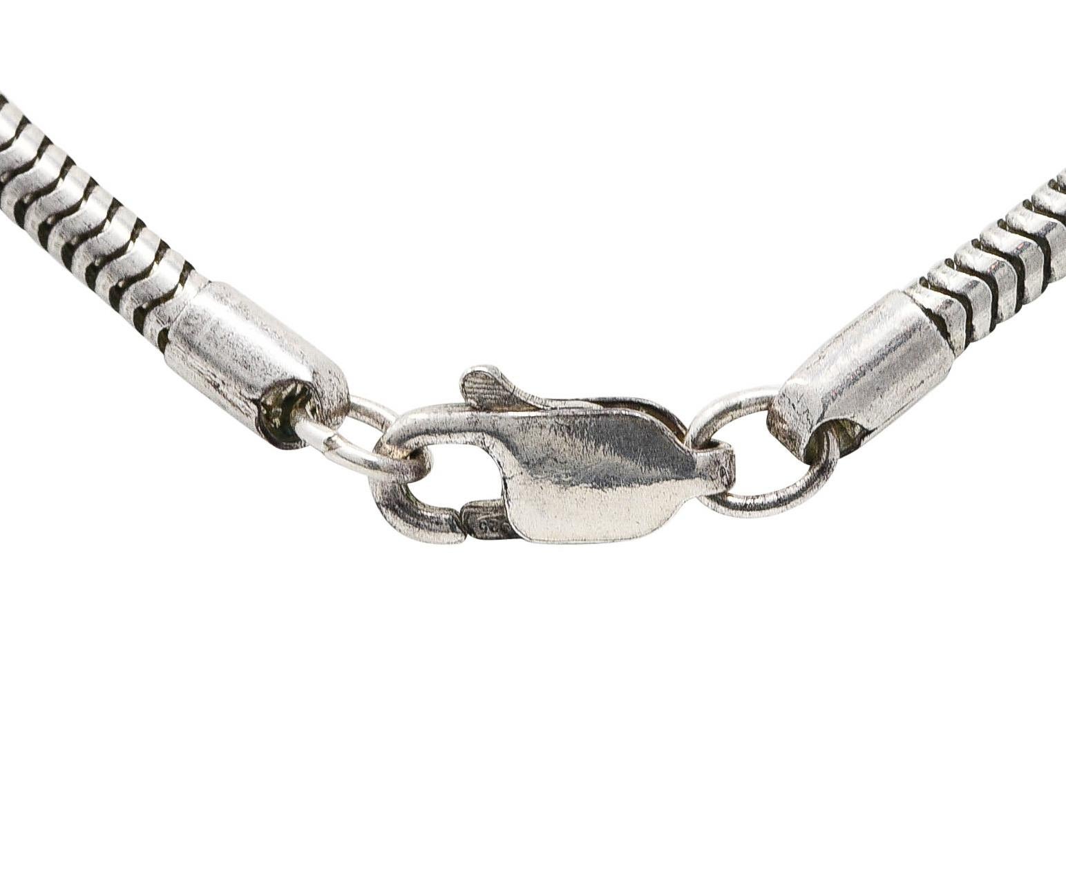 1990's Lagos Sterling Silver Rare Wonders Celestial Whistle Pendant Necklace 3