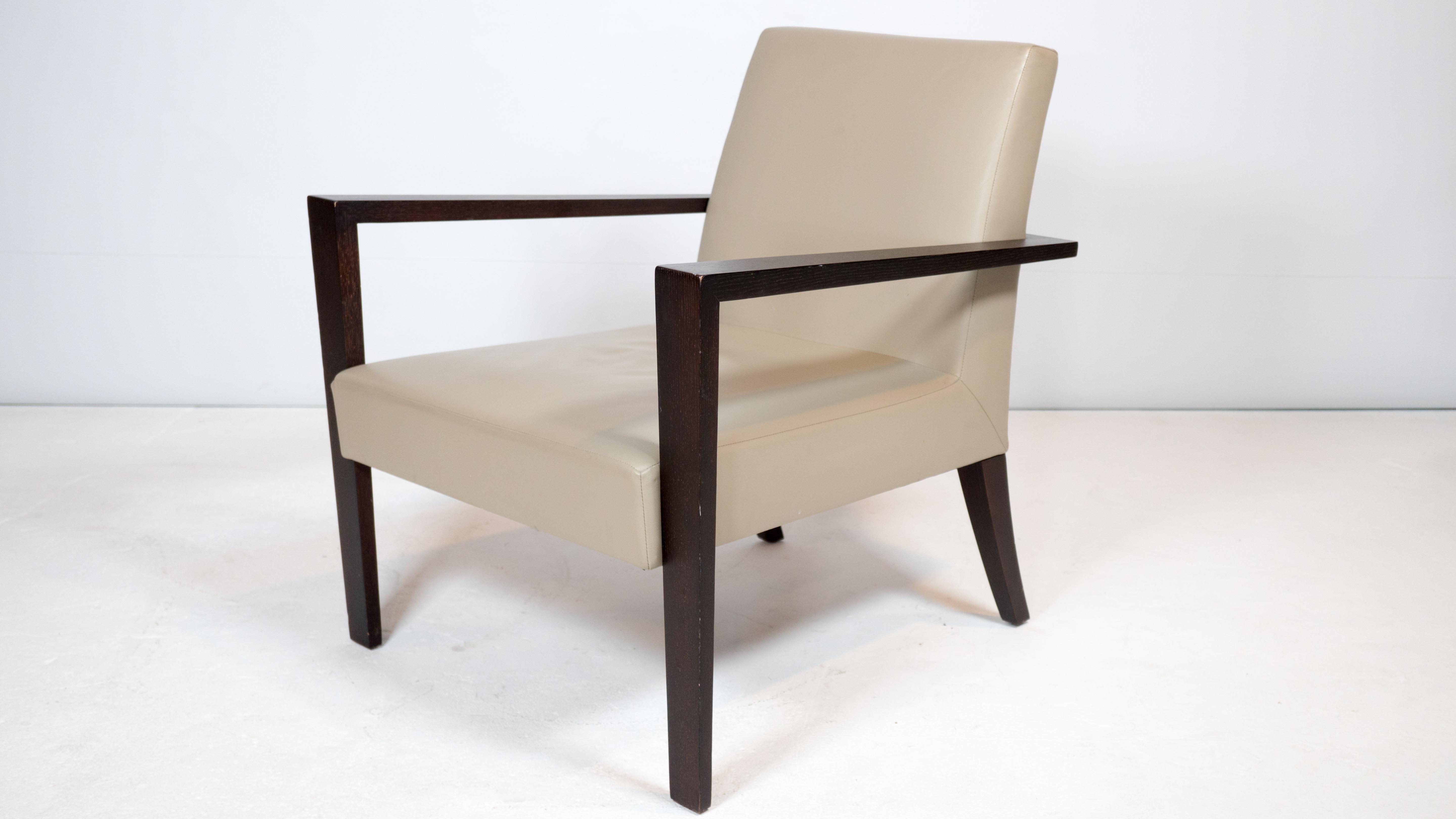 1990s Ligne Roset French Line' Leather Chair by Didier Gomez For Sale 7