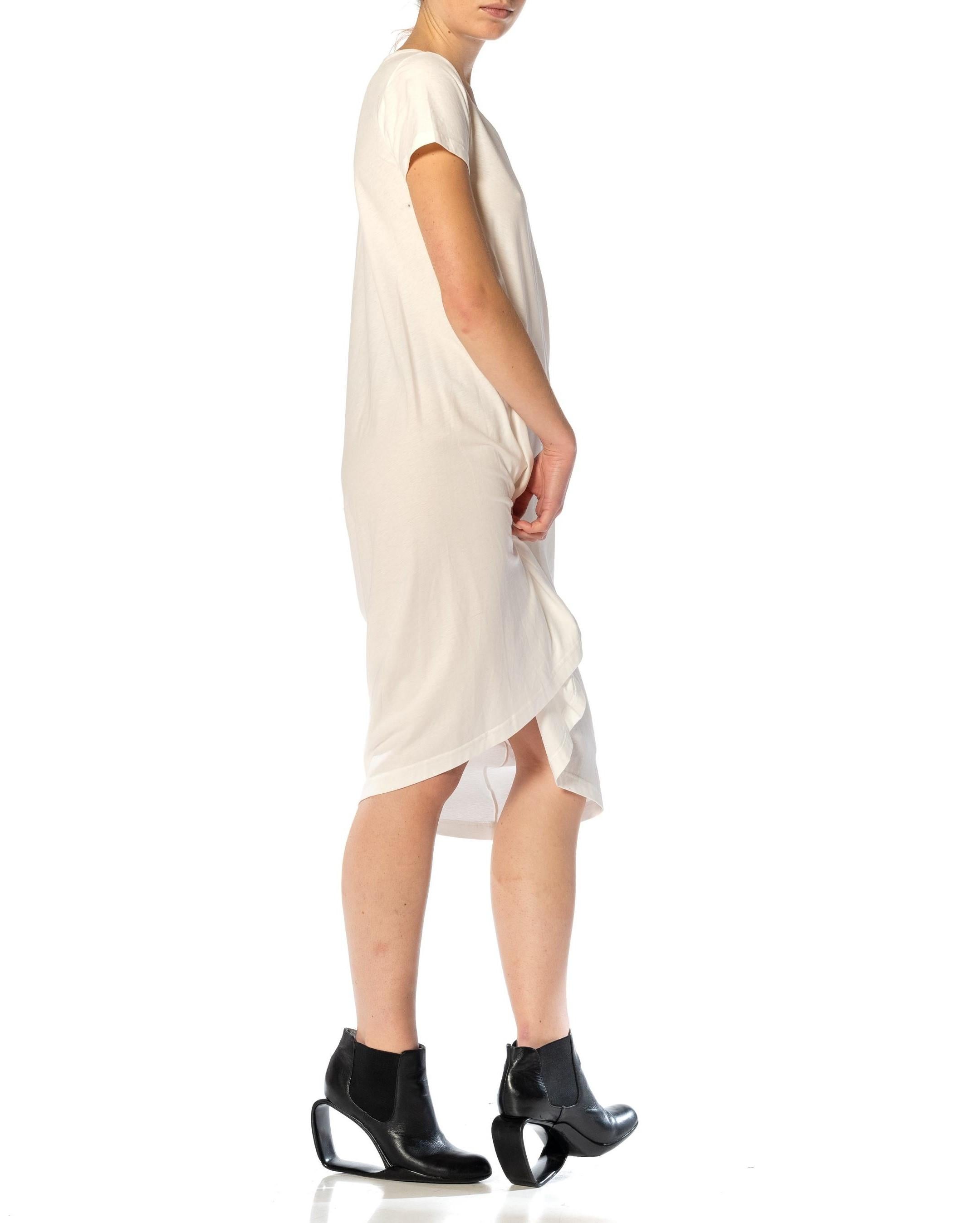 Women's 1990S LIMI White Cotton Dress With Pocket For Sale