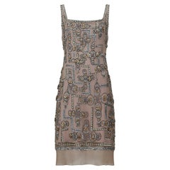 Used 1990s Lindka Cierach Couture Beaded Shift Dress